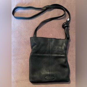 Vince Camuto Black Pebbled Leather Handbag EUC